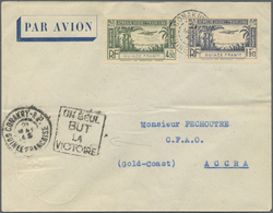 Br Goldküste: 1945. Air Mail Envelope Written From Conakry Addressed To Accra, Gold Coast Bearing French Guinee Air Mail - Costa D'Oro (...-1957)