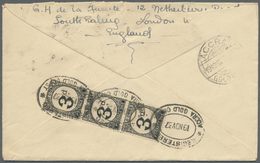 Br Goldküste - Portomarken: 1937. Air Mail Envelope Written From London Bearing Great Britain SG 464, 1½d Brown Tied By  - Costa D'Oro (...-1957)