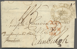 Br Grenada: 1811. Stampless Envelope Addressed To Edinburgh Written From Grenada Dated '20th April 1811' With Oval 'Ship - Grenade (...-1974)