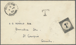 Br Grenada - Portomarken: 1926. Stampless Envelope Addressed To ‘Quarantine Station, St. Georges’ Cancelled By Happy Hil - Grenada (...-1974)