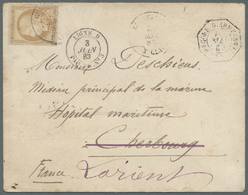 Br Guadeloupe: 1883. Military Mail Envelope Endorsed 'Correspondance Militaire' And Signed By The Commander Addressed To - Lettres & Documents