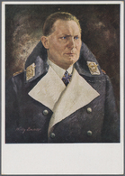 Ansichtskarten: Propaganda: 1940 (ca). Farbkarte Mit Abb. "Hermann Göhring". Nach Einem Gemälde Von - Partiti Politici & Elezioni