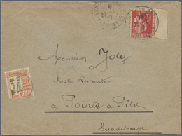 Br Guadeloupe - Portomarken: 1937. Envelope Addressed To Guadeloupe Bearing France Yvert 283, 50c Red Tied By Perpignan  - Timbres-taxe