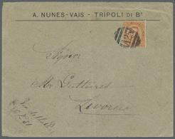 Br Malta - Besonderheiten: 1891, Brief (Spuren/Knitter Am Rand, Senkrechter Mittelbug) Aus Tripoli (Lybien) Mit I - Malta