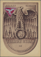 Ansichtskarten: Propaganda: 1942, "2. Jahre NSDAP Im Generalgouvernement KRAKAU" Mit Hakenkreuz-Vign - Partiti Politici & Elezioni