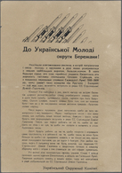 Ansichtskarten: Propaganda: Historical Ukrainian Placard 1943, Appeal  Of The SS-Galicia To The Yout - Partiti Politici & Elezioni