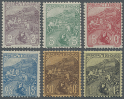 ** Monaco: 1919, 2 C+3 C To 1 Fr+1 Fr (set Without 5 Fr) Mint Never Hinged, Mi 850.- - Nuovi