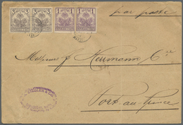 Br Haiti: 1892. Envelope (vertical Fold) Written From 'A. Siedler & Co, Miragoane, Haiti' Addressed To Port-Au-Prince Be - Haïti