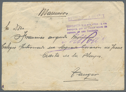 Br Ifni: 1935. Stampless Military Mail Envelope (minor Faults) From The 'Batallón De Tiradores/Ifni' Addressed To Tanger - Ifni