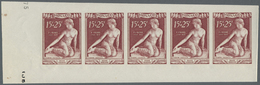 ** Monaco: 1948, 5 - 15 Fr. Flugpost Zum 180. Geb. Fr.-J. Bosios, Kompl. Satz UNGEZÄHNT In Postfrisch Einwandfrei - Unused Stamps