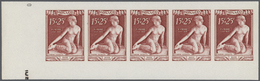 ** Monaco: 1948, Flugpostmarken: 180. Geburtstag Von Francois-Joseph Bosio, Skulpturen, 3 Werte Im Ungezähnten 25 - Unused Stamps