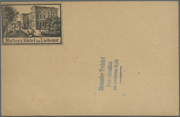 GA Ansichtskarten: Vorläufer: 1880 Ca., BAD LIEBENSTEIN, Müller´s Hotel In Liebenst., Vorläuferkarte 5 - Non Classificati