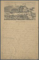 GA Ansichtskarten: Vorläufer: 1881, INSELBERG, Vorläuferkarte 5 Pf. Lila Als Privatganzsache Mit K1 INS - Unclassified