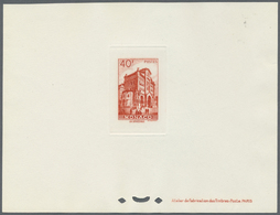 (*) Monaco: 1948/1949, Freimarken 'Ansichten Von Monaco' Fünf Verschiedene Werte Als EPREUVES DE LUXE Mit Druckver - Unused Stamps