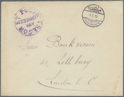 Br Kamerun: 1916 (3.6.), Stampless Cover With Fine German Type 'DUALA / (KAMERUN) A' Pmk. And Violet French 'TRESOR ET P - Camerún (1960-...)