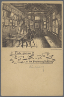 Ansichtskarten: Vorläufer: 1883 Ca., Nürnberg "Viele Grüsse Aus Dem Bratwurstglöcklein!", Ungebrauch - Non Classificati