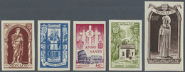 ** Monaco: 1951, MONACO: Heiliges Jahr Kompletter Satz UNGEZÄHNT Und Postfrisch, Seltener Satz! - Unused Stamps