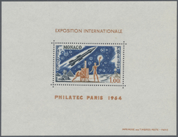 Monaco: 1964, "PHILATEC PARIS 1964" Und "Kennedy Memorial Day" Zwei Postfrische Sonderdrucke Mit Je Einzelmark - Unused Stamps