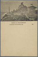 GA Ansichtskarten: Vorläufer: 1885 Ca., DRACHENFELS, Vorläuferkarte 5 Pf. Lila Als Privatganzsache, Ung - Non Classificati