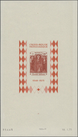 ** Monaco: 1973, Blockausgabe 25 Jahre Rotes Kreuz Als Sonderdruck Im Großformat Ungezähnt. - Unused Stamps