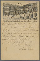 GA Ansichtskarten: Vorläufer: 1885, FRIEDRICHRODA Hotel Kurhaus, Vorläuferkarte 5 Pf. Lila Als Privatga - Non Classificati