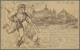 Ansichtskarten: Vorläufer: 1885 Ca., NEUBURG An Der Donau, Vorläufer-Karte Scheiner Nr. 3 In Später - Non Classificati