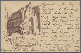 Ansichtskarten: Vorläufer: 1885 Ca., Nürnberg "Viele Grüsse Aus Dem Bratwurstglöcklein!" Vorläuferka - Non Classificati