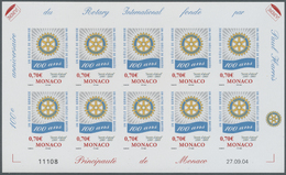** Monaco: 2005, 100 Jahre Rotary International Als Postfrischer Kleinbogensatz, UNGEZÄHNT. - Unused Stamps