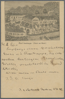GA Ansichtskarten: Vorläufer: 1885, ROSSTRAPPE, Hotel Rosstrappe (Tale Am Harz), Vorläuferkarte 5 Pf. L - Non Classificati