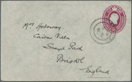 GA Kenia - Britisch Ostafrika: 1918. East Africa And Uganda Postal Stationery Envelope Six Cents Carmine Cancelled By Na - British East Africa