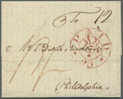Br Niederlande - Vorphilatelie: 1793, Kompletter Faltbrief In Französisch Geschrieben Von Rotterdam Nach Philadel - ...-1852 Prephilately