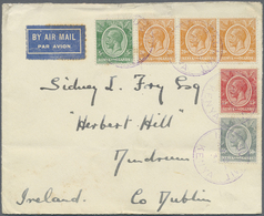 Br Kenia - Britisch Ostafrika: 1931. Air Mail Envelope Addressed To Dublin, Ireland Bearing Kenya And Uganda SG 78, 5c G - Africa Orientale Britannica