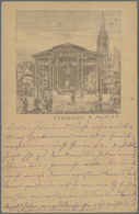 Ansichtskarten: Vorläufer: 1886, BAD PYRMONT, Hochformatige Vorläuferkarte Gebraucht Mit Kleinem Ein - Non Classificati