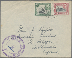 Br Kenia - Britisch Ostafrika: 1940. Air Mail Envelope Addressed To England Bearing Kenya Uganda SG 132, 5c Green And Gr - Africa Orientale Britannica