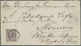 Br Niederlande: 1888, Letter Franked With 25 Cent King Wilhelm Cacelled With Better Postmark LAAG SOEREN Via Hamb - Storia Postale