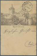 GA Ansichtskarten: Vorläufer: 1886, RUDELSBURG, Vorläuferkarte 5 Pf. Lila Als Privatganzsache Mit K1 BA - Non Classificati