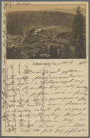 Ansichtskarten: Vorläufer: 1886, "Schwarzburg I. Th.", Vorläufer Mit Bahnpoststempel PLAUE-GROSSBRET - Non Classificati