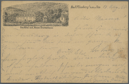 GA Ansichtskarten: Vorläufer: 1887, BAD FLINSBERG In Schlesien, Das Hotel Zum "Neuen Brunnenhaus", Vorl - Non Classificati