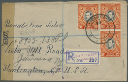 Br Kenia: 1944. Registered Envelope Written From 'Gora Julja Polish Settlement Camp 2, Masindi, Uganda' Addressed To New - Kenia (1963-...)