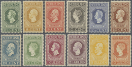 * Niederlande: 1913, Unabhängigkeitssausgabe, Kompletter Satz 12 Werte In Ungebraucht Und In Guter Qualität, Höc - Covers & Documents