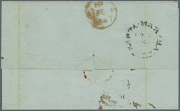 Br Kolumbien: 1846. Stampless Envelope (two Vertical Folds) Written From Santa Martha Addressed To London Cancelled By B - Colombie