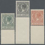 ** Niederlande: 1924, Freimarken: Königin Wilhelmina; Internationale Briefmarkenausstellung In ´s Gravenhage (Den - Covers & Documents