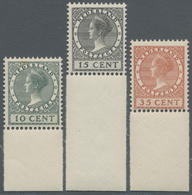 ** Niederlande: 1924, Freimarken: Königin Wilhelmina; Internationale Briefmarkenausstellung In ´s Gravenhage (Den - Storia Postale