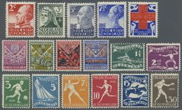 ** Niederlande: 1927 - 1928, Rotes Kreuz, "Voor Het Kind" Und Olympische Sommerspiele, Drei Tadellos Postfrische - Covers & Documents