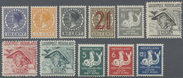 ** Niederlande: 1929, Drei Kompl. Sätze Freimarken, Flugpost Und Wohltätigkeits-Ausgabe (N.V.P.H. - 356,50 Euro) - Lettres & Documents