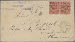 Br Kolumbien: 1903. Envelope Written From Zanbrano Addressed To Germany Bearing Yvert 116, 10c Bistre/rose (pair) Cancel - Colombia