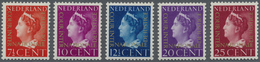 ** Niederlande - Dienstmarken: 1947, Internationaler Gerichtshof 7½ C. - 25 C., Kompletter Satz, Tadellos Zentrie - Officials