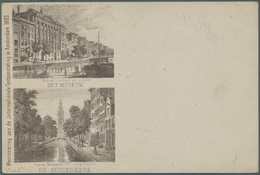 GA Niederlande - Ganzsachen: 1883, GA-Karte 2½ Cent Mit Abb. "... Internat. Tentoonstelling HET MUSEUM" Ungebrauc - Postal Stationery