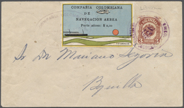 Br Kolumbien - Ausgaben Der Compania Colombiana De Navegacion Aérea: 1920, "Compania Colombiana", 10 C. Ozeandampfer Und - Colombia
