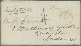 Br Kolumbien - Stempel: "SAVANILLA A MR 31 75" British Cds On Stampless Entire Letter With Taxation "11." Sent To London - Colombia